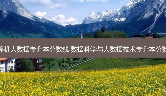 计算机大数据专升本分数线 数据科学与大数据技术专升本分数线-第1张图片-天智网 计算机大数据专升本分数线 数据科学与大数据技术专升本分数线-第1张图片-天智网