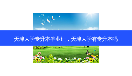 天津大学专升本毕业证,天津大学有专升本吗-第1张图片-天智网 天津大学专升本毕业证,天津大学有专升本吗-第1张图片-天智网