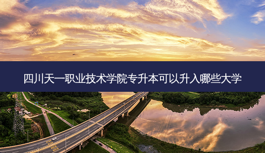 四川天一职业技术学院专升本可以升入哪些大学-第1张图片-天智网 四川天一职业技术学院专升本可以升入哪些大学-第1张图片-天智网
