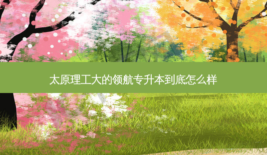 太原理工大的领航专升本到底怎么样-第1张图片-天智网 太原理工大的领航专升本到底怎么样-第1张图片-天智网