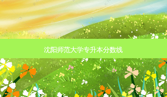 沈阳师范大学专升本分数线-第1张图片-天智网 沈阳师范大学专升本分数线-第1张图片-天智网