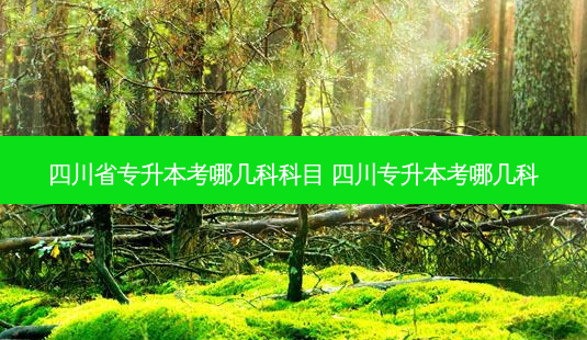 四川省专升本考哪几科科目 四川专升本考哪几科-第1张图片-天智网 四川省专升本考哪几科科目 四川专升本考哪几科-第1张图片-天智网