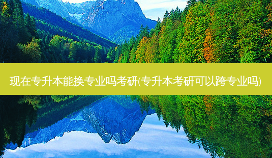 现在专升本能换专业吗考研(专升本考研可以跨专业吗)-第1张图片-天智网 现在专升本能换专业吗考研(专升本考研可以跨专业吗)-第1张图片-天智网