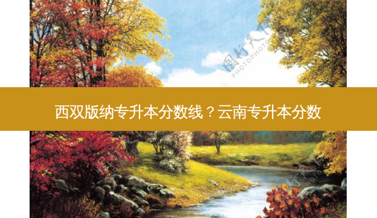 西双版纳专升本分数线?云南专升本分数-第1张图片-天智网 西双版纳专升本分数线?云南专升本分数-第1张图片-天智网