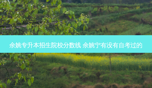 余姚专升本招生院校分数线 余姚宁有没有自考过的-第1张图片-天智网 余姚专升本招生院校分数线 余姚宁有没有自考过的-第1张图片-天智网