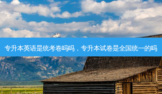 专升本英语是统考卷吗吗,专升本试卷是全国统一的吗-第1张图片-天智网 专升本英语是统考卷吗吗,专升本试卷是全国统一的吗-第1张图片-天智网
