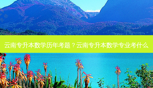 云南专升本数学历年考题?云南专升本数学专业考什么-第1张图片-天智网 云南专升本数学历年考题?云南专升本数学专业考什么-第1张图片-天智网