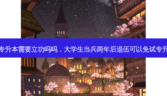 退伍专升本需要立功吗吗,大学生当兵两年后退伍可以免试专升本吗-第1张图片-天智网 退伍专升本需要立功吗吗,大学生当兵两年后退伍可以免试专升本吗-第1张图片-天智网