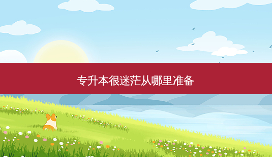 专升本很迷茫从哪里准备-第1张图片-天智网 专升本很迷茫从哪里准备-第1张图片-天智网