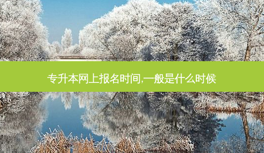 专升本网上报名时间,一般是什么时候-第1张图片-天智网 专升本网上报名时间,一般是什么时候-第1张图片-天智网