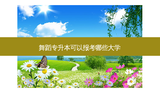 舞蹈专升本可以报考哪些大学-第1张图片-天智网 舞蹈专升本可以报考哪些大学-第1张图片-天智网