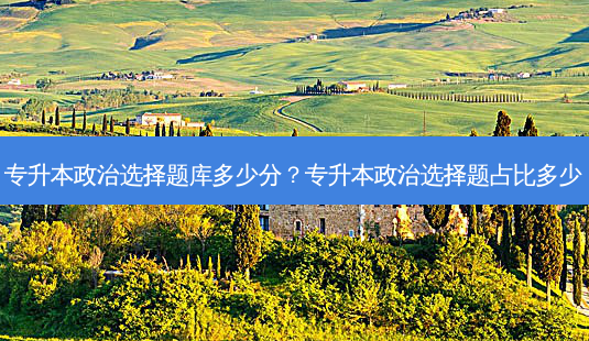 专升本政治选择题库多少分?专升本政治选择题占比多少-第1张图片-天智网 专升本政治选择题库多少分?专升本政治选择题占比多少-第1张图片-天智网