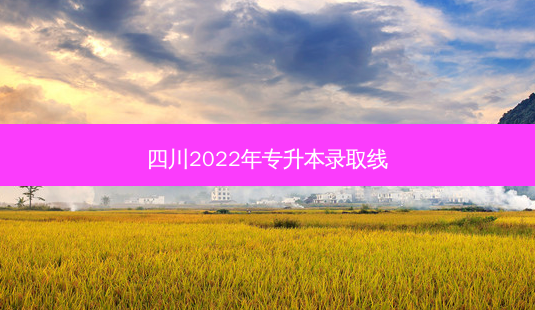 四川2022年专升本录取线-第1张图片-汇成专升本网