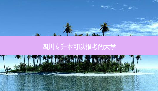 四川专升本可以报考的大学-第1张图片-天智网 四川专升本可以报考的大学-第1张图片-天智网