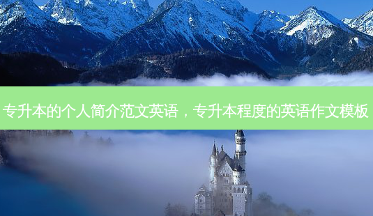 专升本的个人简介范文英语,专升本程度的英语作文模板-第1张图片-天智网 专升本的个人简介范文英语,专升本程度的英语作文模板-第1张图片-天智网