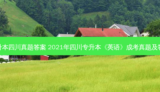 英语专升本四川真题答案 2021年四川专升本《英语》成考真题及答案解析-第1张图片-天智网 英语专升本四川真题答案 2021年四川专升本《英语》成考真题及答案解析-第1张图片-天智网