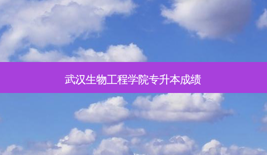 武汉生物工程学院专升本成绩-第1张图片-天智网 武汉生物工程学院专升本成绩-第1张图片-天智网