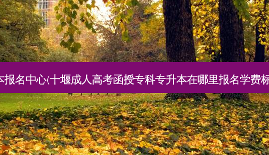 十堰专升本报名中心(十堰成人高考函授专科专升本在哪里报名学费标准是什么)-第1张图片-天智网 十堰专升本报名中心(十堰成人高考函授专科专升本在哪里报名学费标准是什么)-第1张图片-天智网