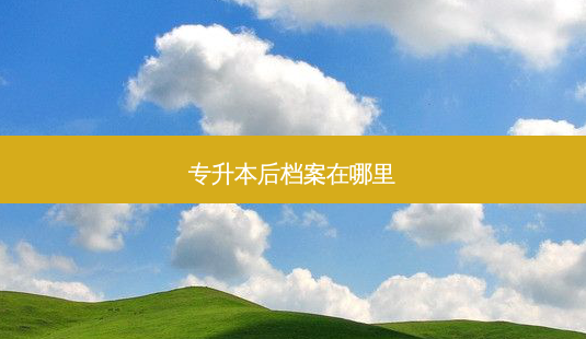 专升本后档案在哪里-第1张图片-天智网 专升本后档案在哪里-第1张图片-天智网