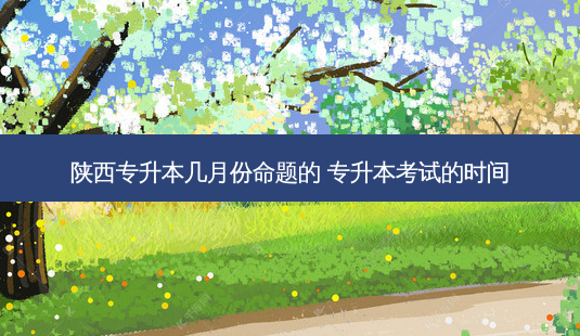 陕西专升本几月份命题的 专升本考试的时间-第1张图片-天智网 陕西专升本几月份命题的 专升本考试的时间-第1张图片-天智网