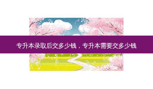 专升本录取后交多少钱,专升本需要交多少钱-第1张图片-天智网 专升本录取后交多少钱,专升本需要交多少钱-第1张图片-天智网