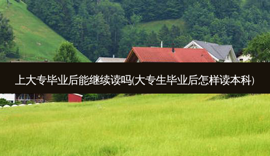 上大专毕业后能继续读吗(大专生毕业后怎样读本科)-第1张图片-天智网 上大专毕业后能继续读吗(大专生毕业后怎样读本科)-第1张图片-天智网