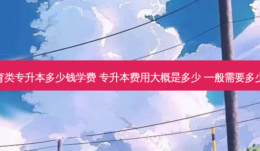 教育类专升本多少钱学费 专升本费用大概是多少 一般需要多少钱-第1张图片-天智网 教育类专升本多少钱学费 专升本费用大概是多少 一般需要多少钱-第1张图片-天智网