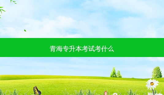 青海专升本考试考什么-第1张图片-天智网 青海专升本考试考什么-第1张图片-天智网