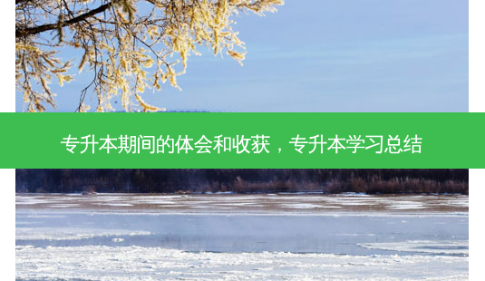 专升本期间的体会和收获,专升本学习总结-第1张图片-天智网 专升本期间的体会和收获,专升本学习总结-第1张图片-天智网