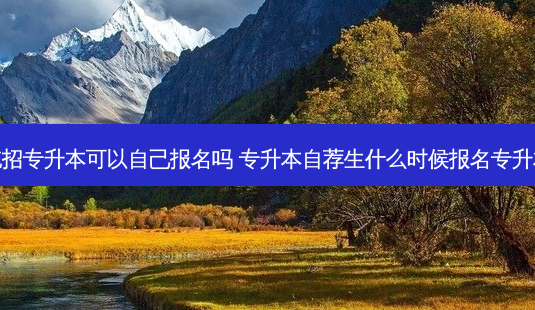 统招专升本可以自己报名吗 专升本自荐生什么时候报名专升本-第1张图片-天智网 统招专升本可以自己报名吗 专升本自荐生什么时候报名专升本-第1张图片-天智网