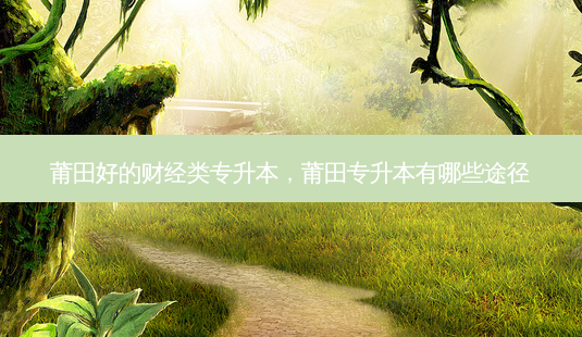 莆田好的财经类专升本,莆田专升本有哪些途径-第1张图片-天智网 莆田好的财经类专升本,莆田专升本有哪些途径-第1张图片-天智网