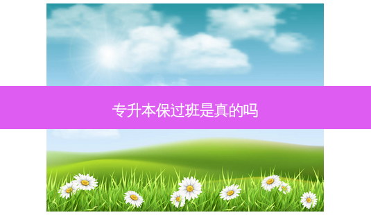 专升本保过班是真的吗-第1张图片-天智网 专升本保过班是真的吗-第1张图片-天智网