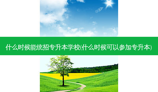 什么时候能统招专升本学校(什么时候可以参加专升本)-第1张图片-天智网 什么时候能统招专升本学校(什么时候可以参加专升本)-第1张图片-天智网