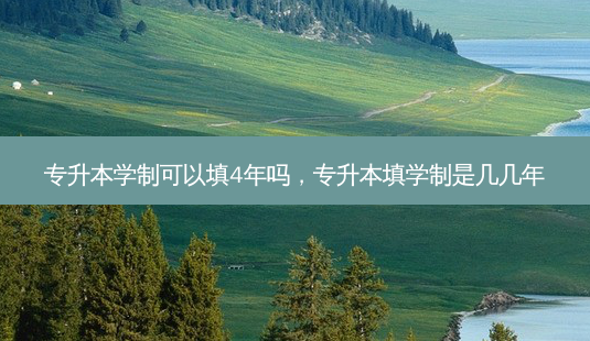 专升本学制可以填4年吗，专升本填学制是几几年-第1张图片-汇成专升本网