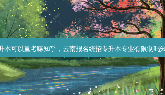 专升本可以重考嘛知乎,云南报名统招专升本专业有限制吗知乎-第1张图片-天智网 专升本可以重考嘛知乎,云南报名统招专升本专业有限制吗知乎-第1张图片-天智网