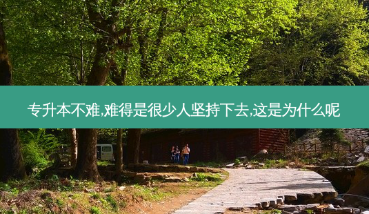 专升本不难,难得是很少人坚持下去,这是为什么呢-第1张图片-天智网 专升本不难,难得是很少人坚持下去,这是为什么呢-第1张图片-天智网