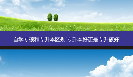 自学专硕和专升本区别(专升本好还是专升硕好)-第1张图片-天智网 自学专硕和专升本区别(专升本好还是专升硕好)-第1张图片-天智网