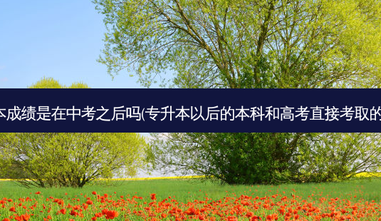 专升本成绩是在中考之后吗(专升本以后的本科和高考直接考取的本科)-第1张图片-天智网 专升本成绩是在中考之后吗(专升本以后的本科和高考直接考取的本科)-第1张图片-天智网