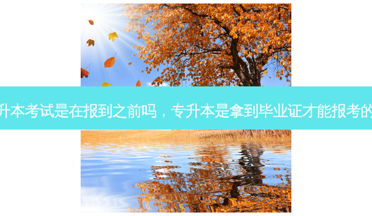 专升本考试是在报到之前吗,专升本是拿到毕业证才能报考的吗-第1张图片-天智网 专升本考试是在报到之前吗,专升本是拿到毕业证才能报考的吗-第1张图片-天智网