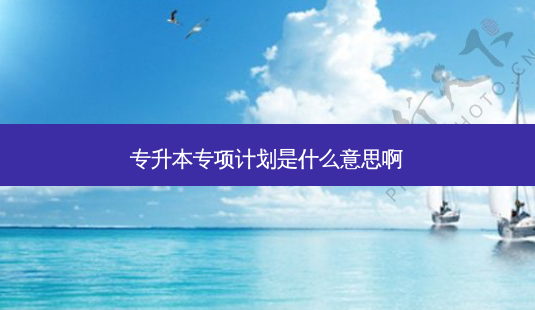 专升本专项计划是什么意思啊-第1张图片-天智网 专升本专项计划是什么意思啊-第1张图片-天智网