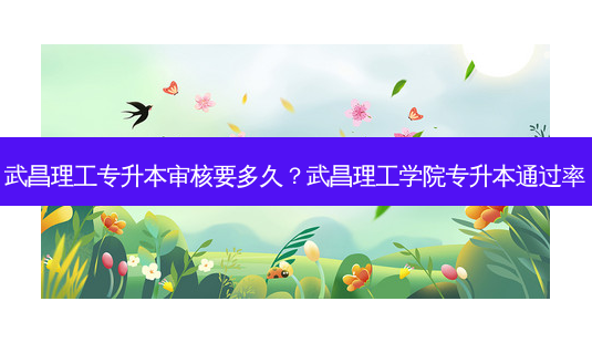 武昌理工专升本审核要多久?武昌理工学院专升本通过率-第1张图片-天智网 武昌理工专升本审核要多久?武昌理工学院专升本通过率-第1张图片-天智网