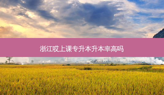 浙江哎上课专升本升本率高吗-第1张图片-天智网 浙江哎上课专升本升本率高吗-第1张图片-天智网