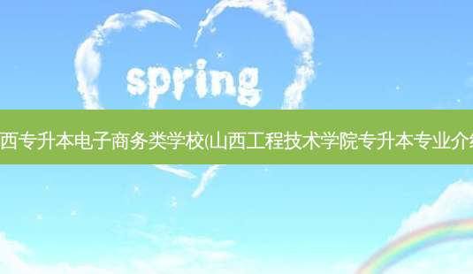 山西专升本电子商务类学校(山西工程技术学院专升本专业介绍)-第1张图片-汇成专升本网