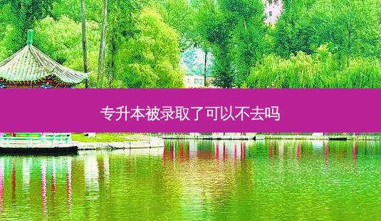 专升本被录取了可以不去吗-第1张图片-天智网 专升本被录取了可以不去吗-第1张图片-天智网