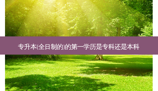 专升本(全日制的)的之一学历是专科还是本科-第1张图片-天智网 专升本(全日制的)的之一学历是专科还是本科-第1张图片-天智网