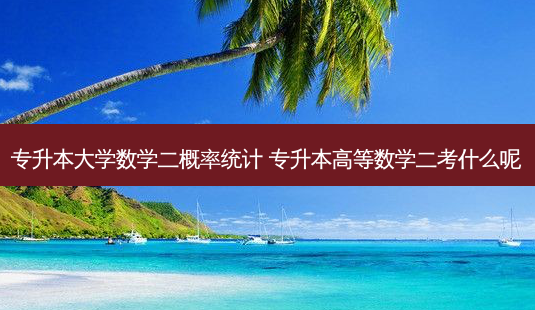 专升本大学数学二概率统计 专升本高等数学二考什么呢-第1张图片-天智网 专升本大学数学二概率统计 专升本高等数学二考什么呢-第1张图片-天智网