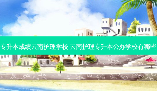 专升本成绩云南护理学校 云南护理专升本公办学校有哪些-第1张图片-天智网 专升本成绩云南护理学校 云南护理专升本公办学校有哪些-第1张图片-天智网