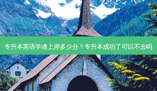 专升本英语学渣上岸多少分?专升本成功了可以不去吗-第1张图片-天智网 专升本英语学渣上岸多少分?专升本成功了可以不去吗-第1张图片-天智网