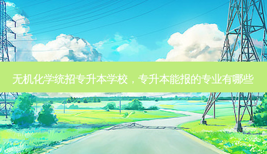 无机化学统招专升本学校,专升本能报的专业有哪些-第1张图片-天智网 无机化学统招专升本学校,专升本能报的专业有哪些-第1张图片-天智网