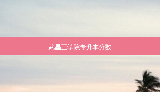 武昌工学院专升本分数-第1张图片-天智网 武昌工学院专升本分数-第1张图片-天智网